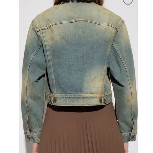 Maison Margiela Vintage Wash Blue Denim Jean Jacket Size 12 New Retails $1245 - Picture 8 of 15